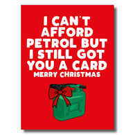 Can't Afford Petrol Christmas Card